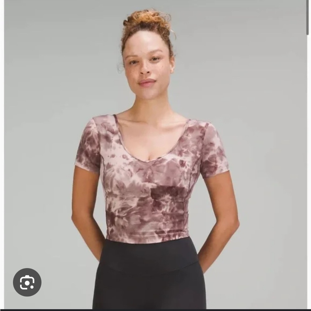Lululemon Align Tee Brown Tie Dye
